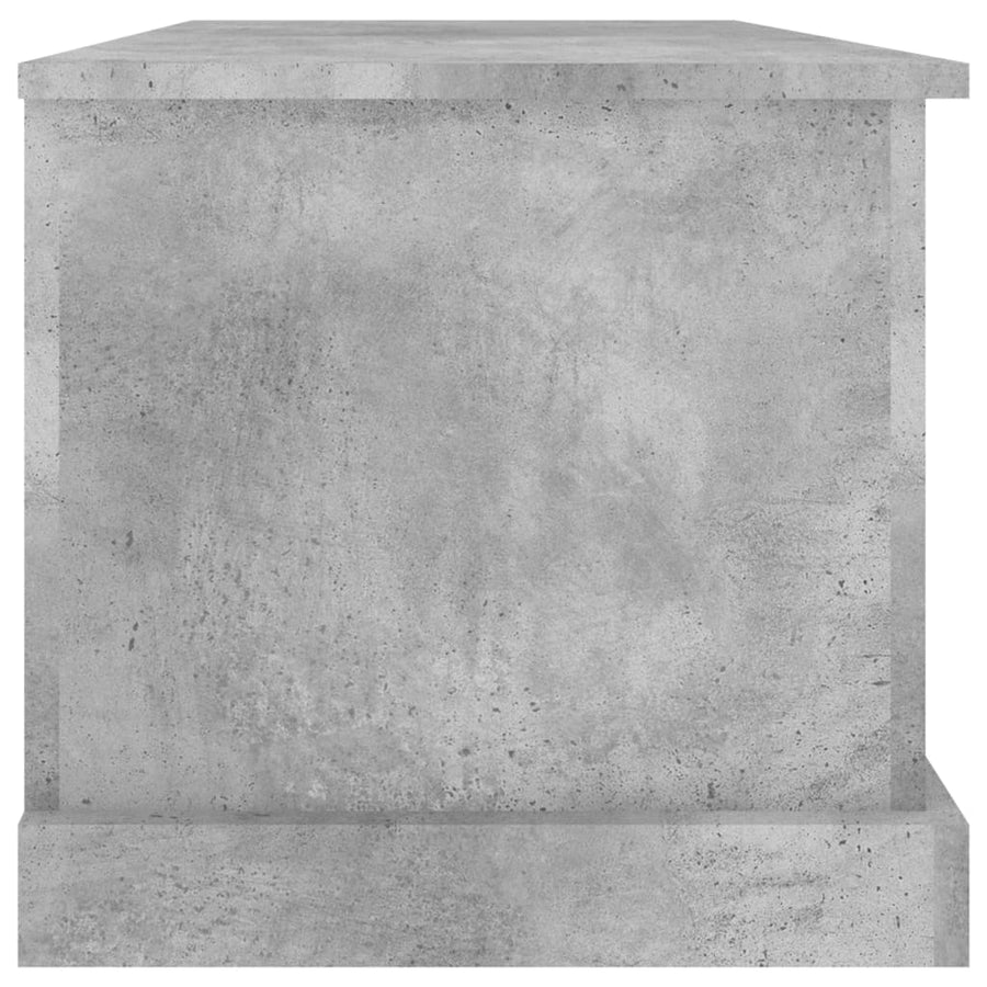 Opbergbox Bewerkt Hout 70 x 40 x 38 cm Betongrijs