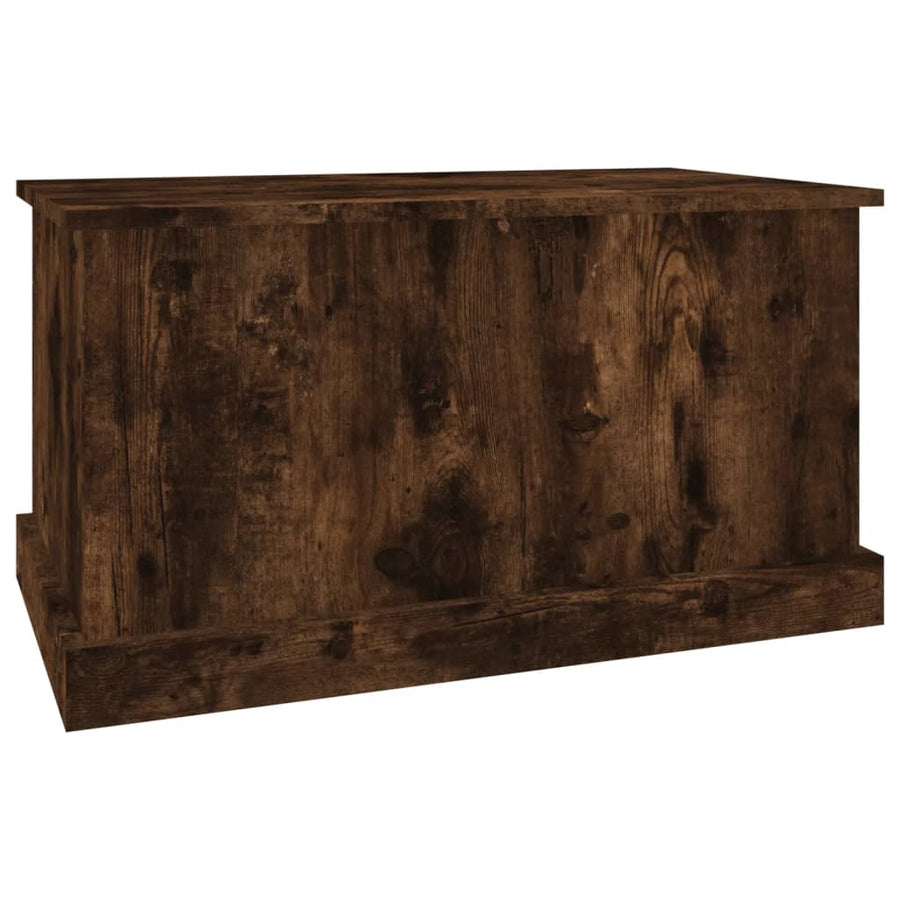 Opbergbox Bewerkt Hout Kleurig 70 x 40 x 38 cm Gerookt eiken