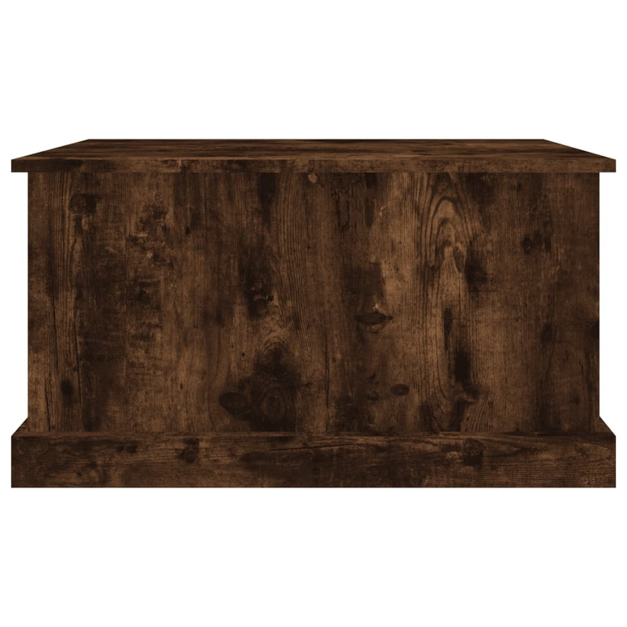 Opbergbox Bewerkt Hout Kleurig 70 x 40 x 38 cm Gerookt eiken