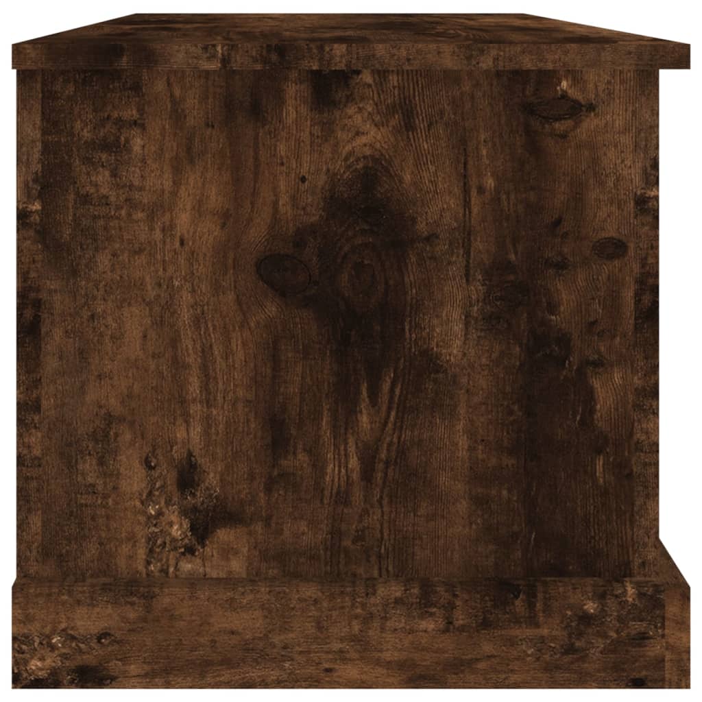 Opbergbox Bewerkt Hout Kleurig 70 x 40 x 38 cm Gerookt eiken