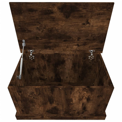 Opbergbox Bewerkt Hout Kleurig 70 x 40 x 38 cm Gerookt eiken
