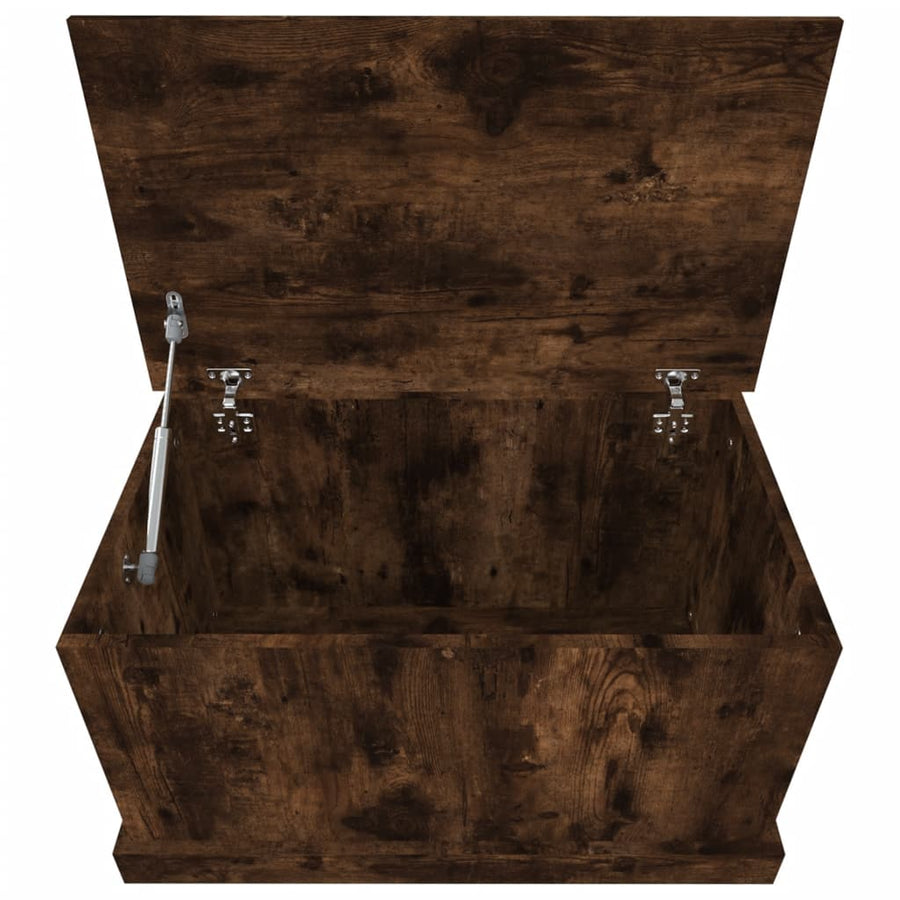 Opbergbox Bewerkt Hout Kleurig 70 x 40 x 38 cm Gerookt eiken