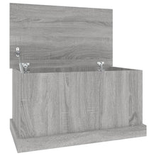 Opbergbox Bewerkt Hout Eikenkleurig 70 x 40 x 38 cm Grijs sonoma
