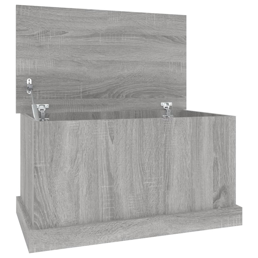 Opbergbox Bewerkt Hout Eikenkleurig 70 x 40 x 38 cm Grijs sonoma
