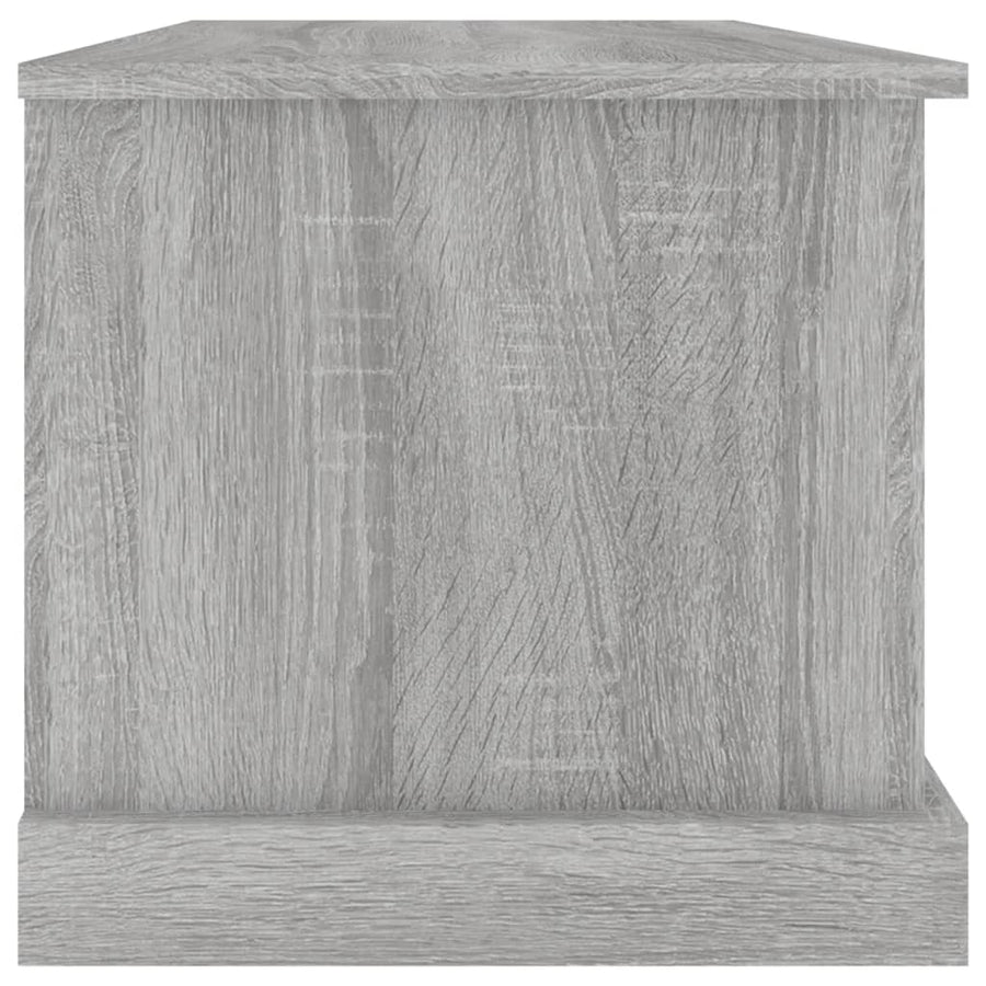 Opbergbox Bewerkt Hout Eikenkleurig 70 x 40 x 38 cm Grijs sonoma