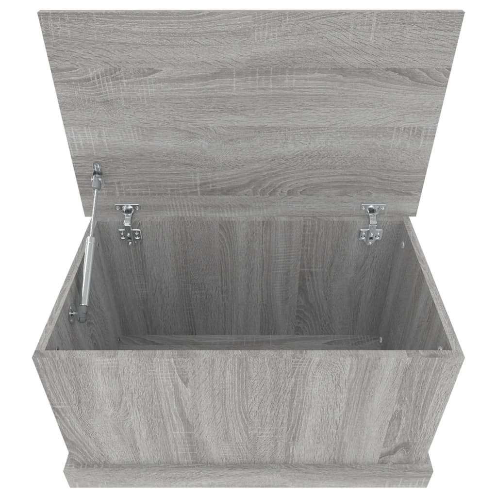 Opbergbox Bewerkt Hout Eikenkleurig 70 x 40 x 38 cm Grijs sonoma