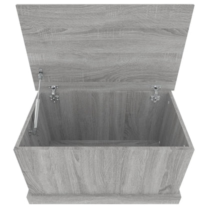 Opbergbox Bewerkt Hout Eikenkleurig 70 x 40 x 38 cm Grijs sonoma