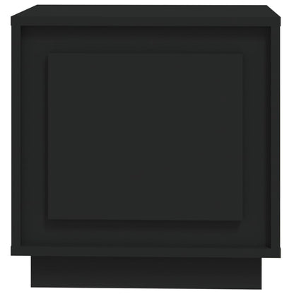 Nachtkastjes 2 St 44X35X45 Cm Bewerkt Hout Zwart