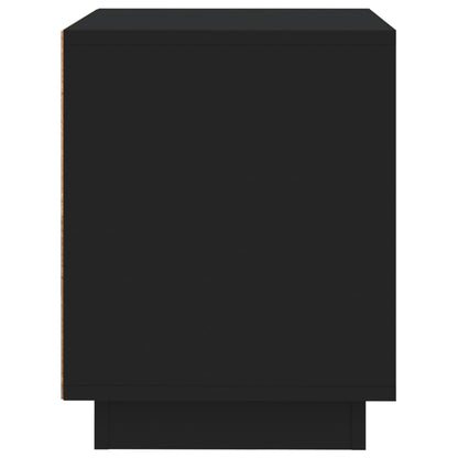 Nachtkastjes 2 St 44X35X45 Cm Bewerkt Hout Zwart