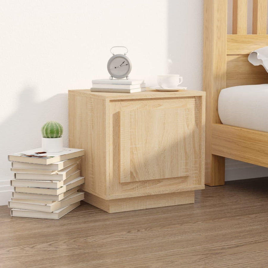 Nachtkastjes 2 St 44X35X45 Cm Bewerkt Hout Sonoma Eikenkleurig