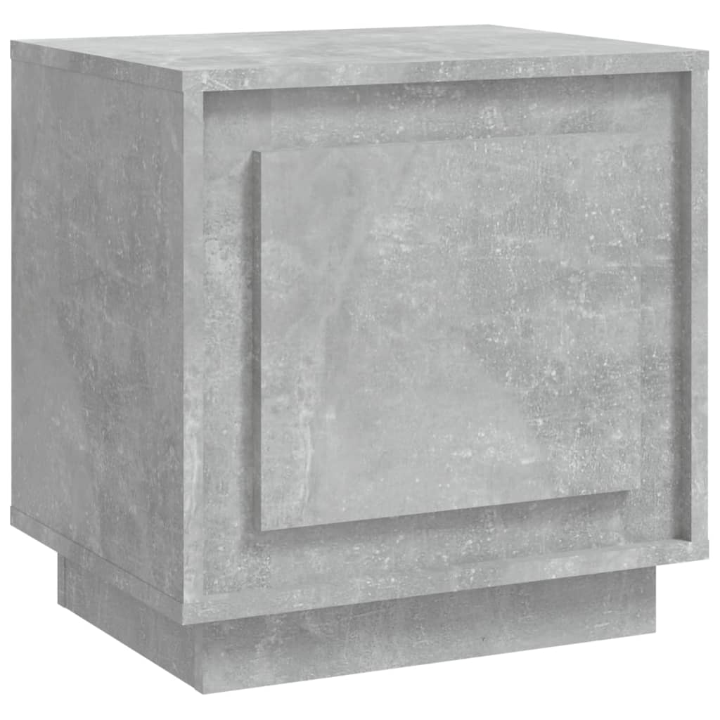 Nachtkastje 44X35X45 Cm Bewerkt Hout Betongrijs