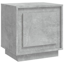 Nachtkastje 44X35X45 Cm Bewerkt Hout Betongrijs