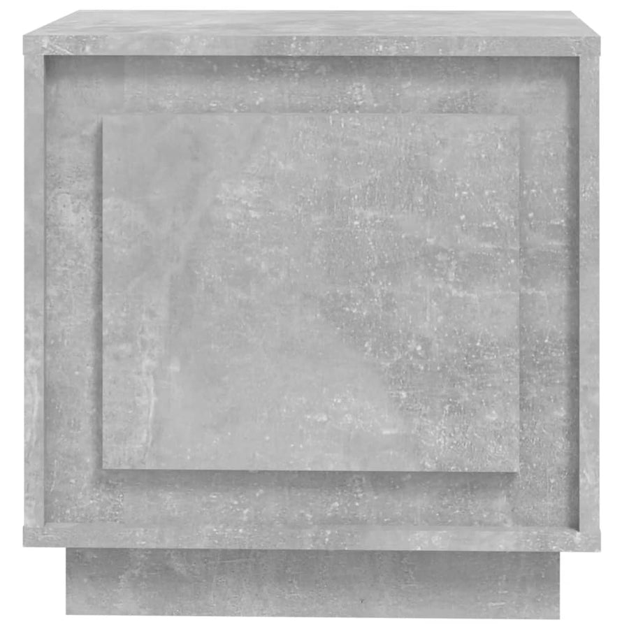 Nachtkastje 44X35X45 Cm Bewerkt Hout Betongrijs