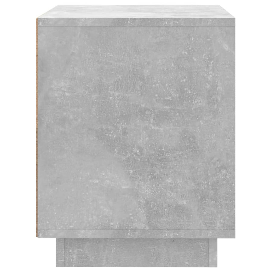 Nachtkastje 44X35X45 Cm Bewerkt Hout Betongrijs