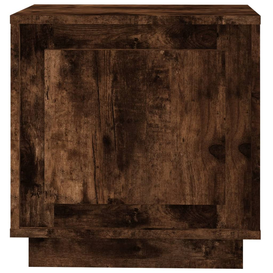Nachtkastjes 2 St 44X35X45 Cm Bewerkt Hout Gerookt Eikenkleurig
