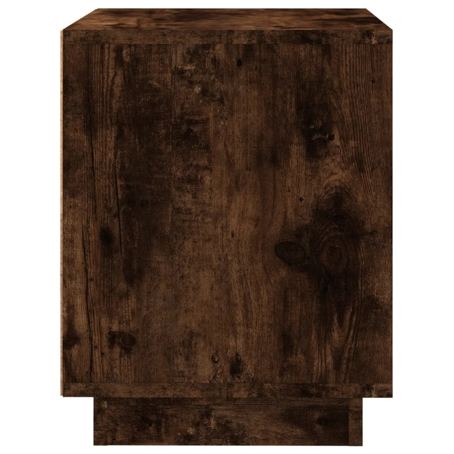 Nachtkastjes 2 St 44X35X45 Cm Bewerkt Hout Gerookt Eikenkleurig