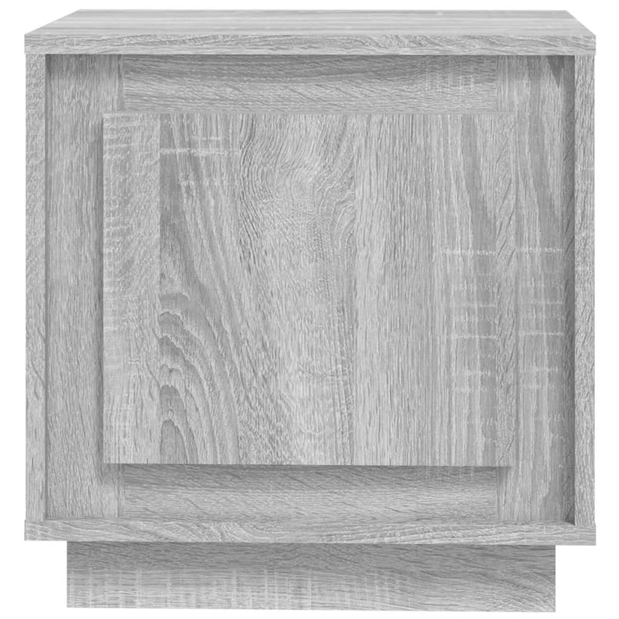 Nachtkastje 44X35X45 Cm Bewerkt Hout Grijs Sonoma Eikenkleurig