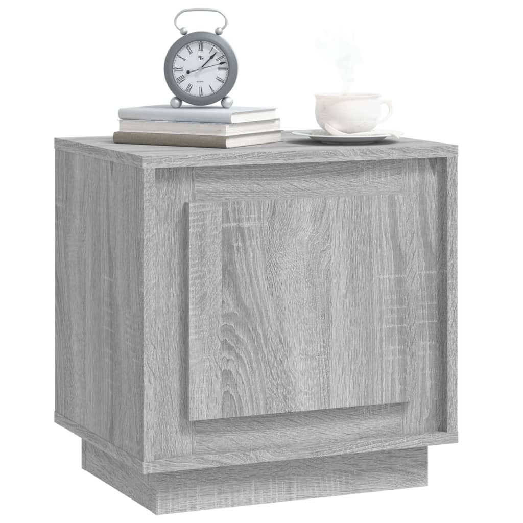 Nachtkastjes 2 St 44X35X45 Cm Bewerkt Hout Grijs Sonoma Eiken