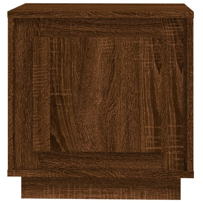 Nachtkastje 44X35X45 Cm Bewerkt Hout Bruin Eikenkleur