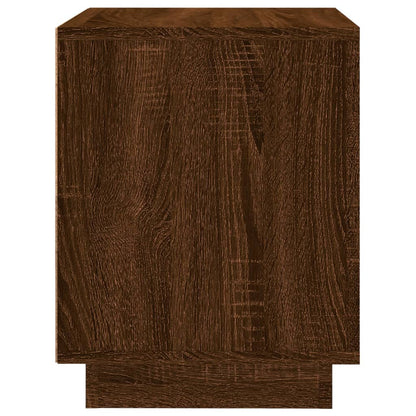 Nachtkastje 44X35X45 Cm Bewerkt Hout Bruin Eikenkleur
