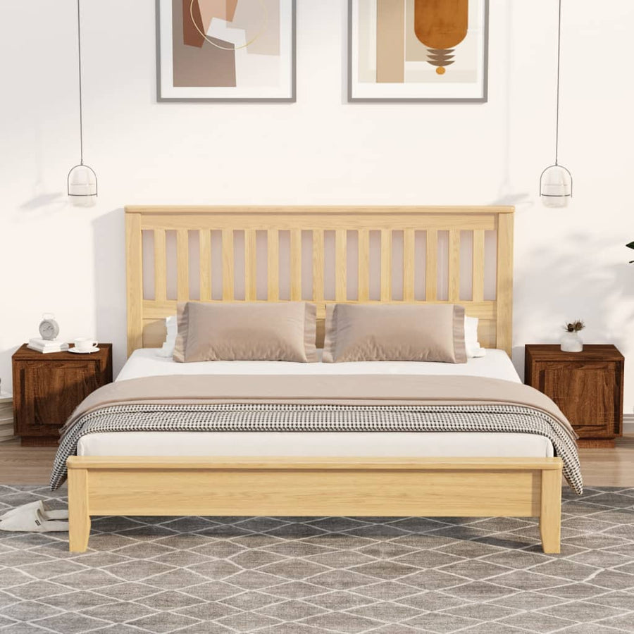 Nachtkastjes 2 St 44X35X45 Cm Bewerkt Hout Bruin Eikenkleur