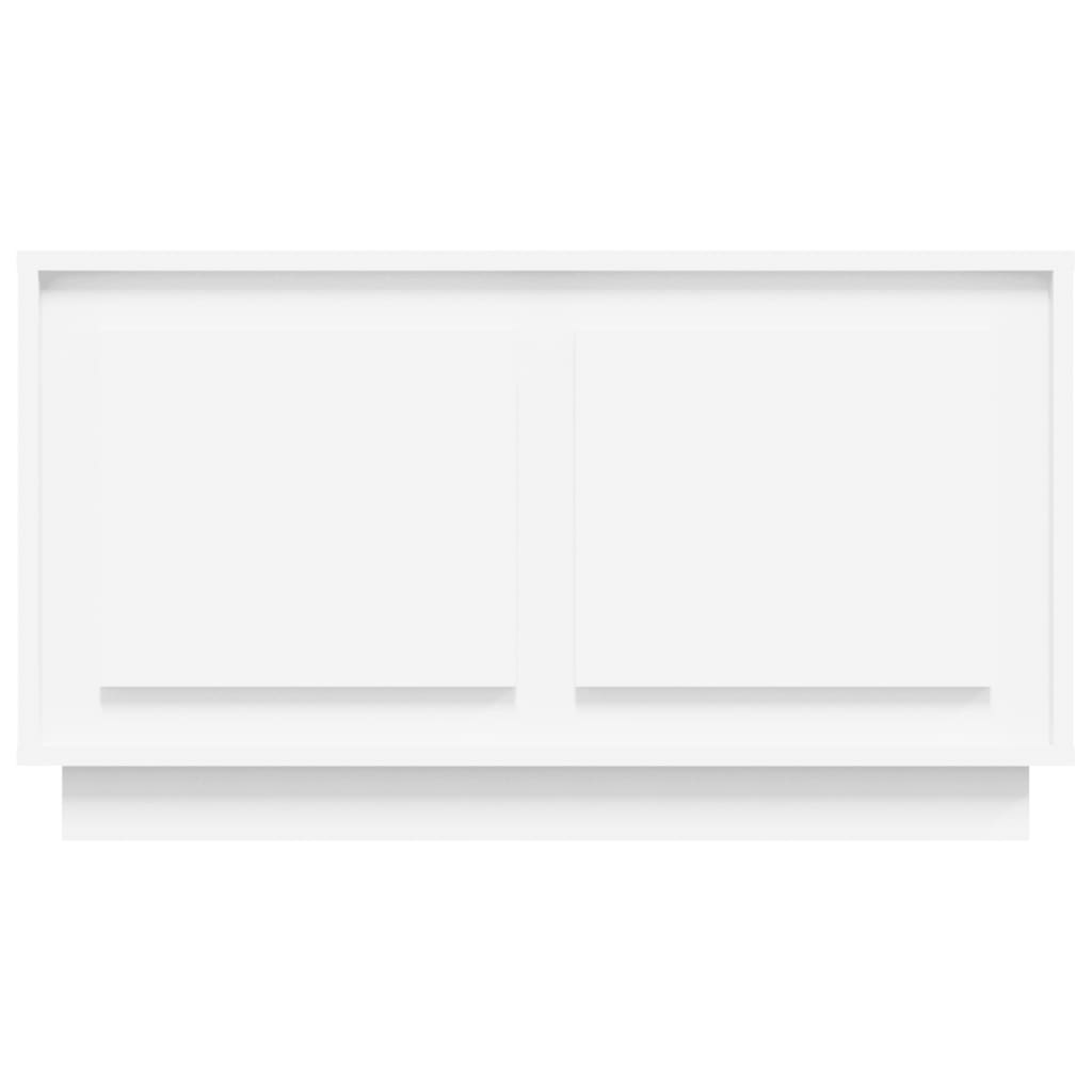 Tv-meubel 80x35x45 cm bewerkt hout wit