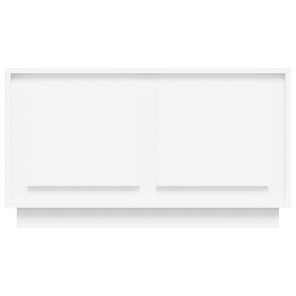 Tv-meubel 80x35x45 cm bewerkt hout wit