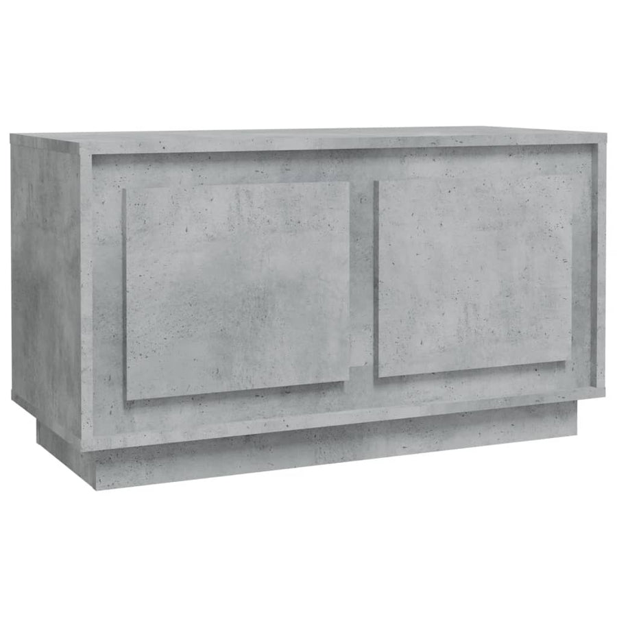 Tv-Meubel 80X35X45 Cm Bewerkt Hout Betongrijs