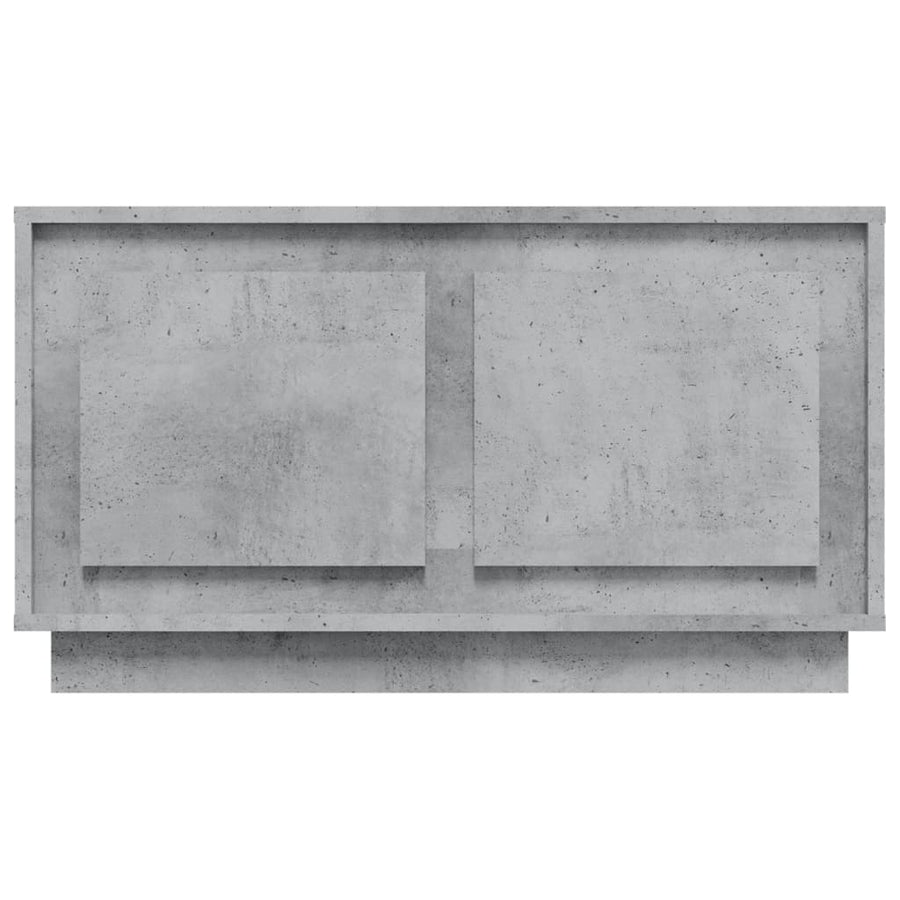 Tv-Meubel 80X35X45 Cm Bewerkt Hout Betongrijs
