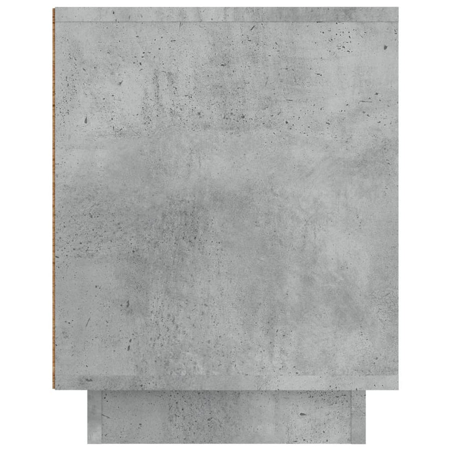 Tv-Meubel 80X35X45 Cm Bewerkt Hout Betongrijs
