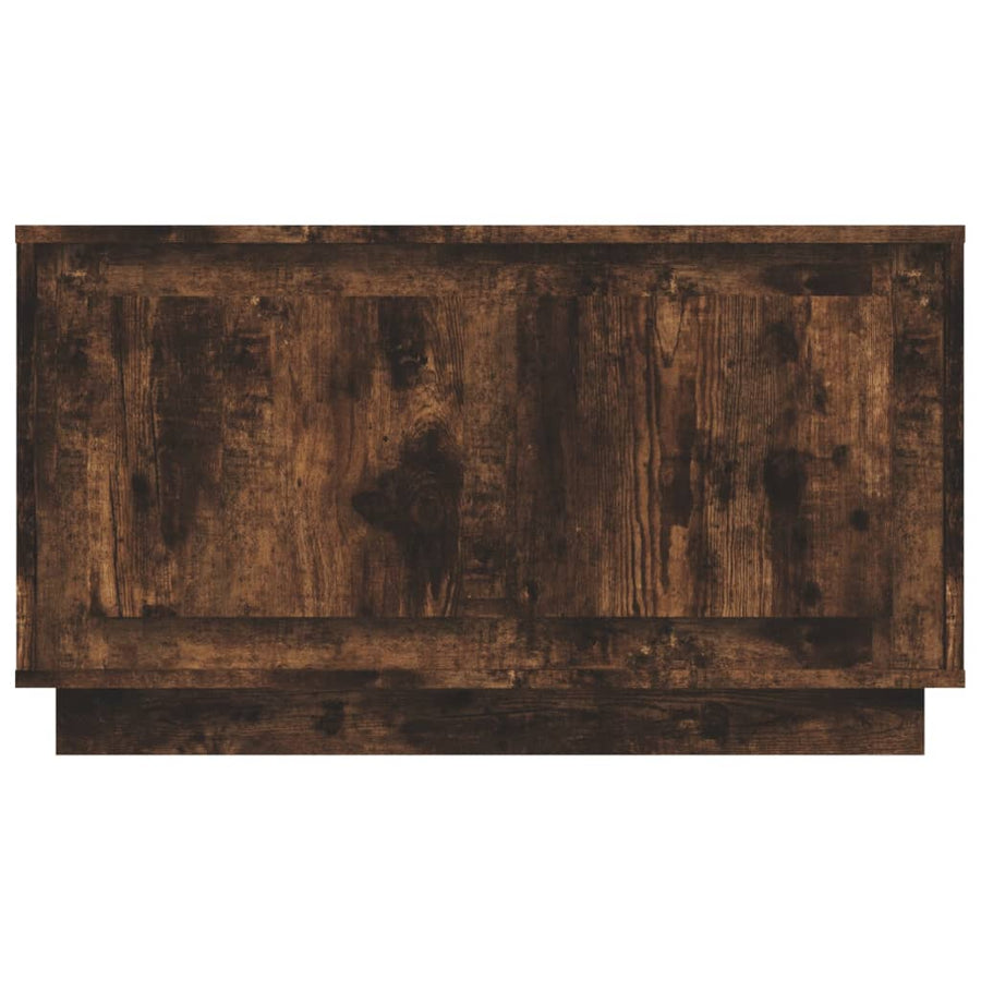 Tv-Meubel 80X35X45 Cm Bewerkt Hout Kleurig Gerookt eiken