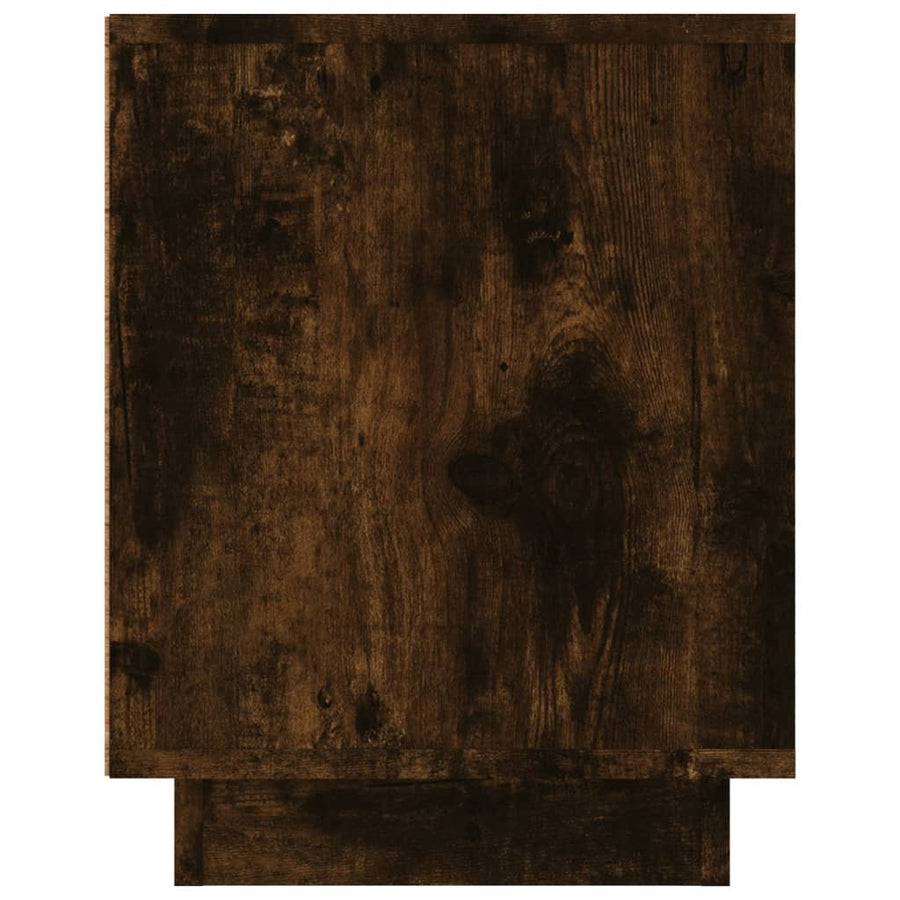 Tv-Meubel 80X35X45 Cm Bewerkt Hout Kleurig Gerookt eiken