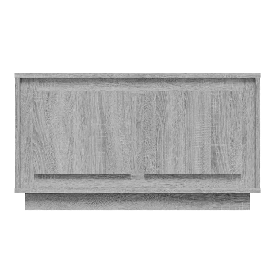 Tv-Meubel 80X35X45 Cm Bewerkt Hout Eikenkleurig Grijs sonoma