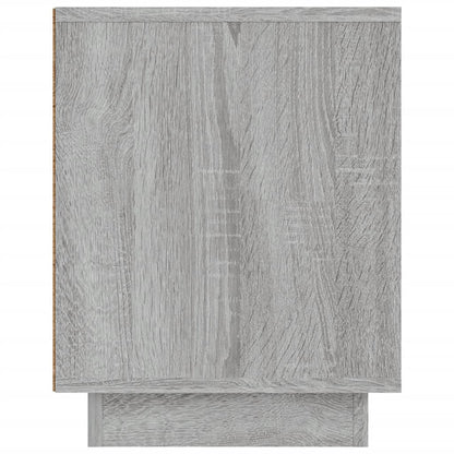 Tv-Meubel 80X35X45 Cm Bewerkt Hout Eikenkleurig Grijs sonoma