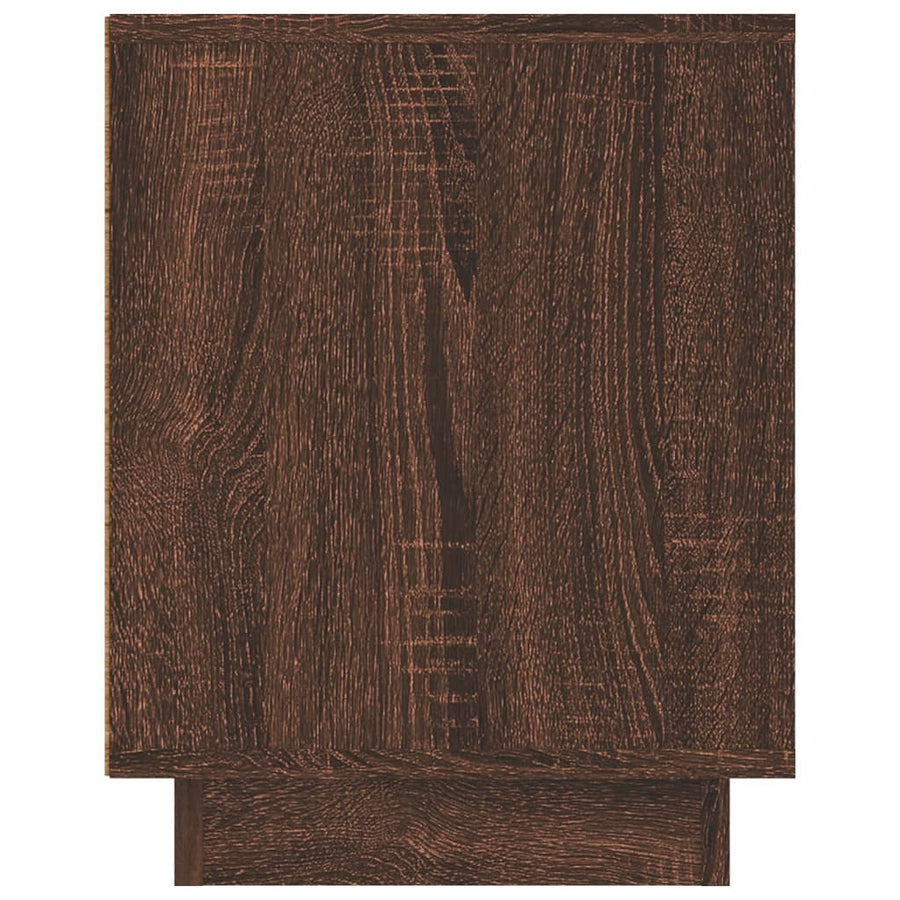Tv-Meubel 80X35X45 Cm Bewerkt Hout Bruin Eikenkleur Bruineiken