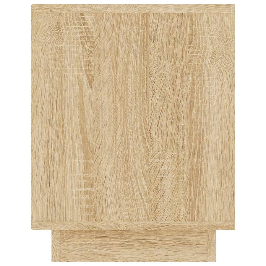 Tv-Meubel 02X35X45 Cm Bewerkt Hout Kleurig Sonoma eiken