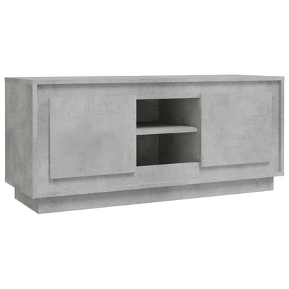 Tv-Meubel 02X35X45 Cm Bewerkt Hout Betongrijs