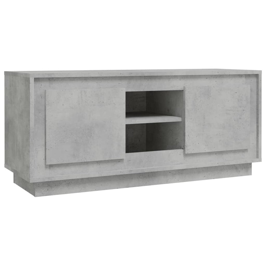 Tv-Meubel 02X35X45 Cm Bewerkt Hout Betongrijs