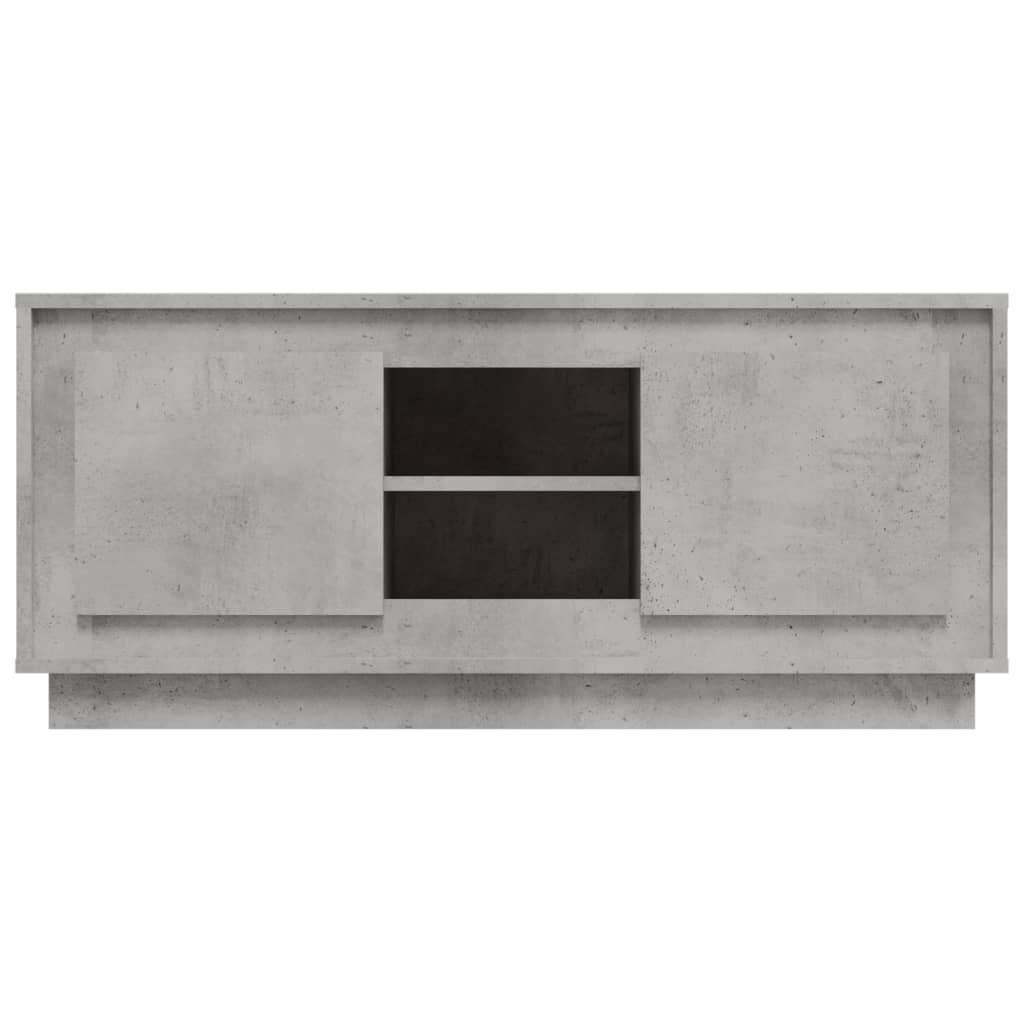 Tv-Meubel 02X35X45 Cm Bewerkt Hout Betongrijs