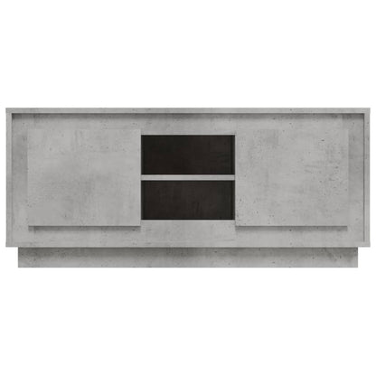 Tv-Meubel 02X35X45 Cm Bewerkt Hout Betongrijs