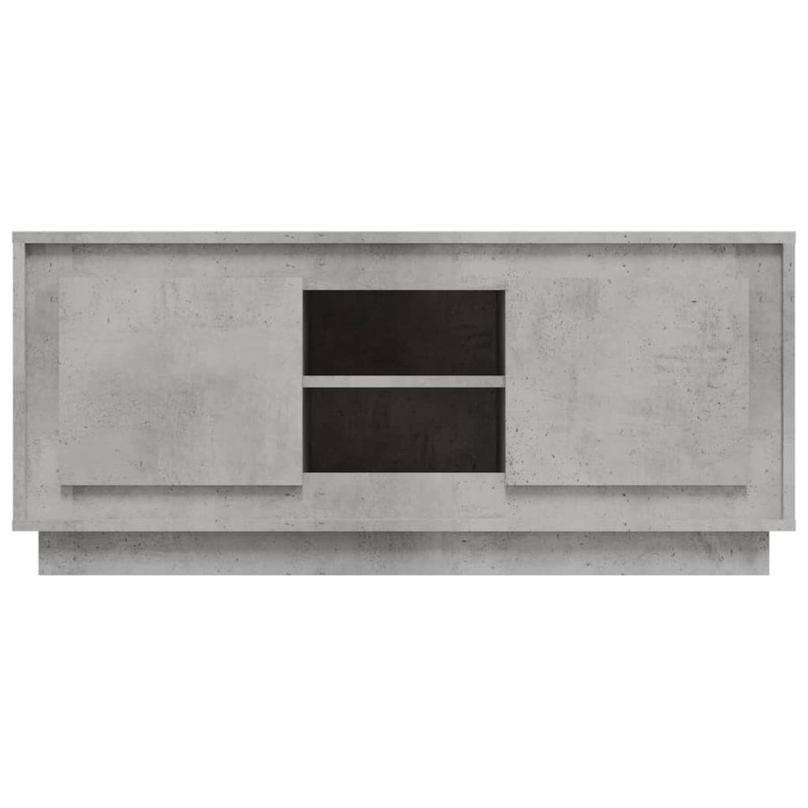 Tv-Meubel 02X35X45 Cm Bewerkt Hout Betongrijs