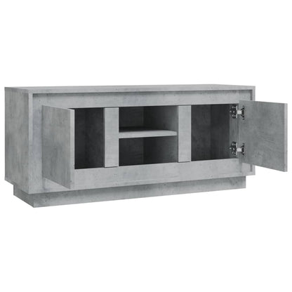 Tv-Meubel 02X35X45 Cm Bewerkt Hout Betongrijs