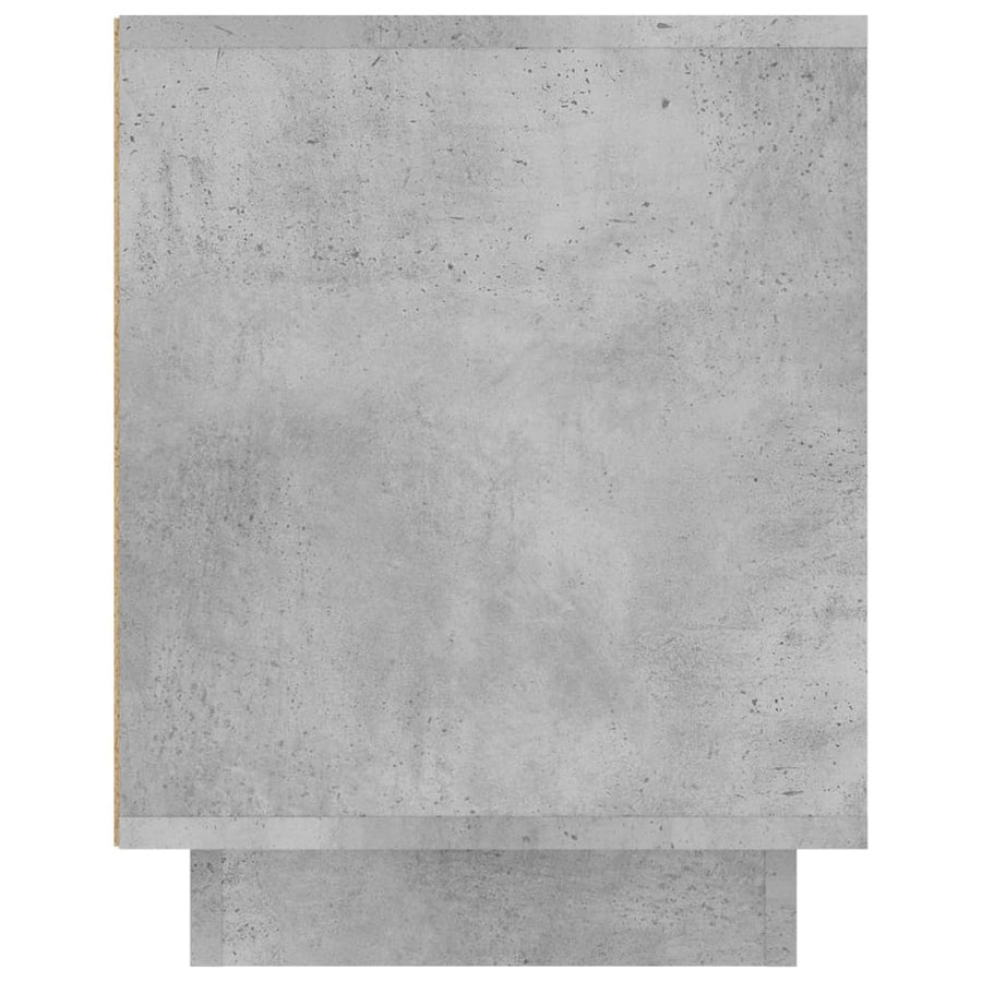Tv-Meubel 02X35X45 Cm Bewerkt Hout Betongrijs
