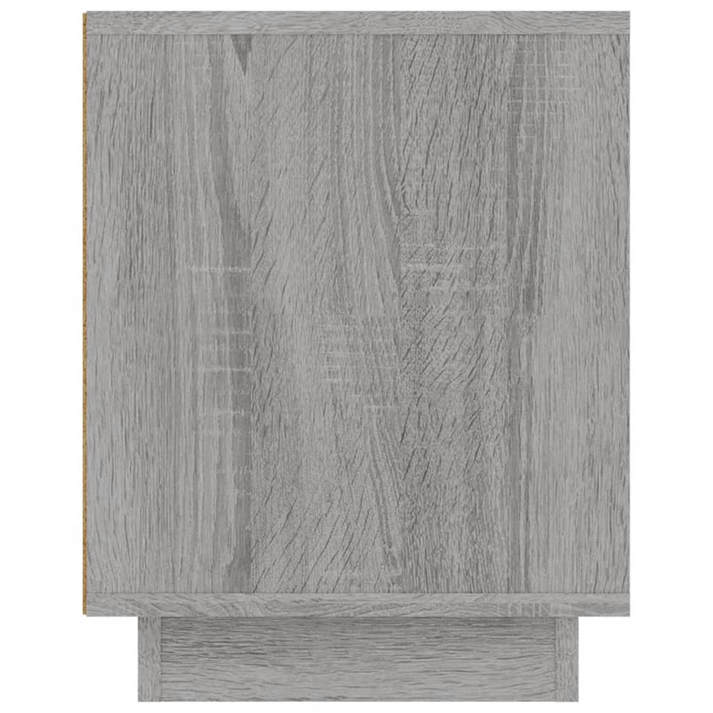 Tv-Meubel 02X35X45 Cm Bewerkt Hout Eikenkleurig Grijs sonoma