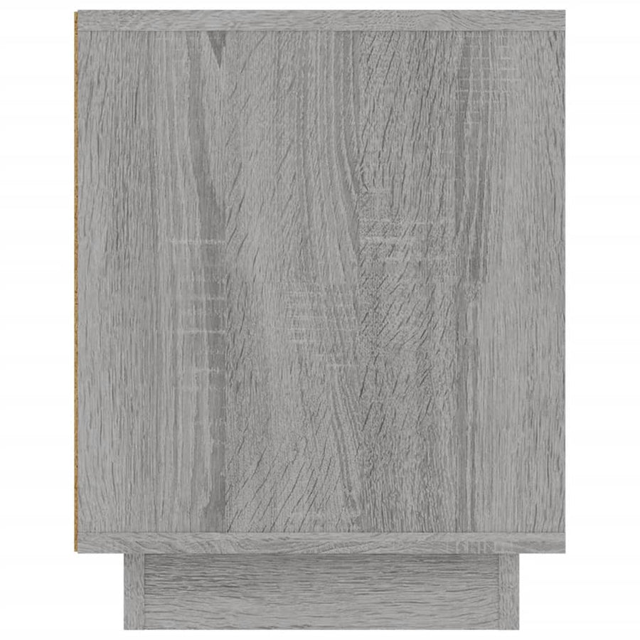 Tv-Meubel 02X35X45 Cm Bewerkt Hout Eikenkleurig Grijs sonoma