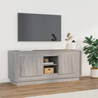 Tv-Meubel 02X35X45 Cm Bewerkt Hout Eikenkleurig Grijs sonoma