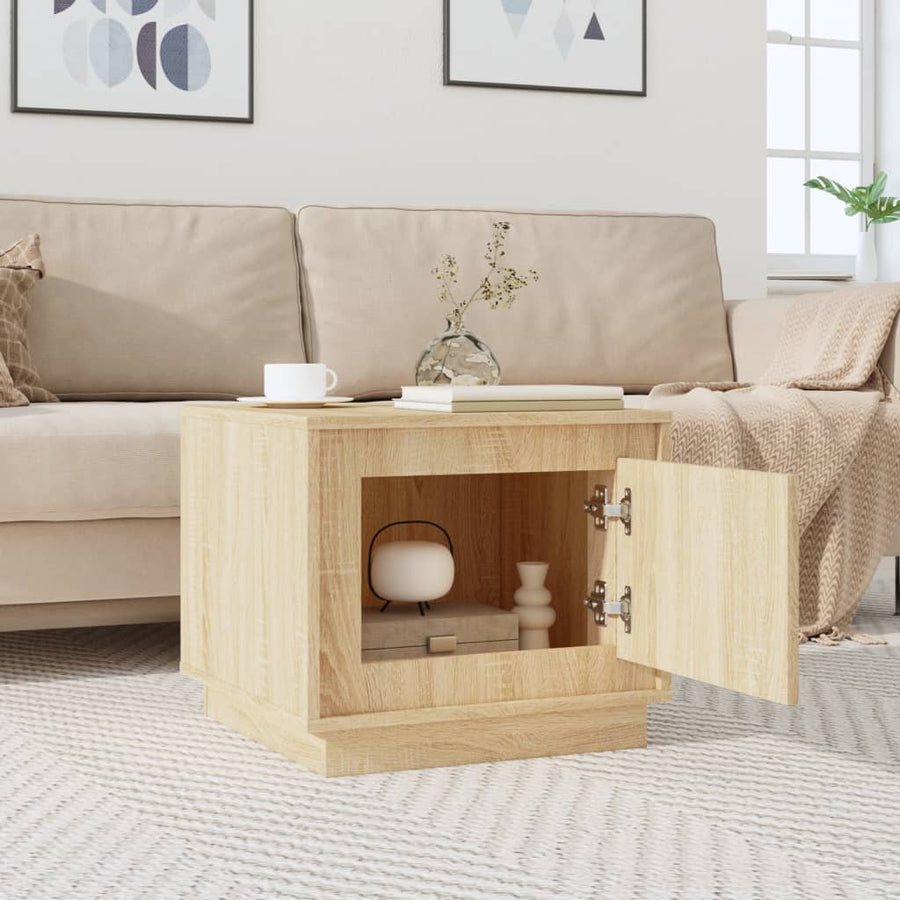 Salontafel 5X50X44 Cm Bewerkt Hout Kleurig Sonoma eiken