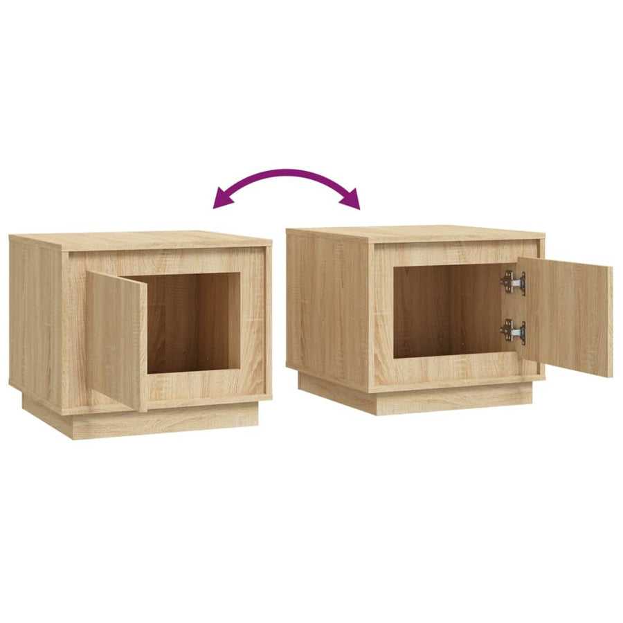 Salontafel 5X50X44 Cm Bewerkt Hout Kleurig Sonoma eiken