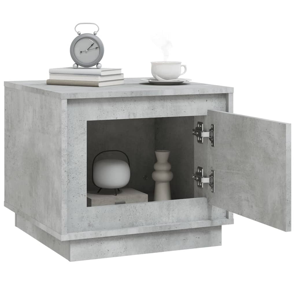 Salontafel 5X50X44 Cm Bewerkt Hout Betongrijs