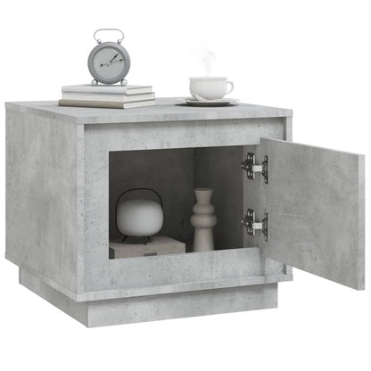 Salontafel 5X50X44 Cm Bewerkt Hout Betongrijs